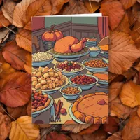 Happy Thanksgiving and Autumn Blessings Card