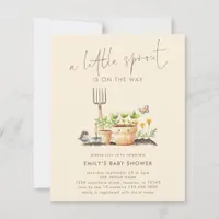 Budget Little Sprout Garden Beige Baby Shower 