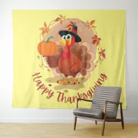 Happy Thanksgiving Typography Tapestry