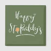 Happy St. Paddy's Orange Shamrock ID336 Magnet