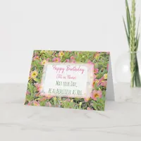 Happy Birthday Pretty Personalized Card