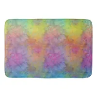 [Rainbow Frost] Multi-Colored Tie-Dye Bath Mat