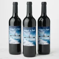 Beyond the Horizon: Concorde from Behind Wine Label