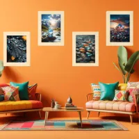 Colorful Nature Wall Art Sets