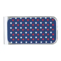 4th of July Silver Finish Money Clip