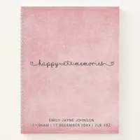 Happy Memories Baby Memory Book Keepsake Journal