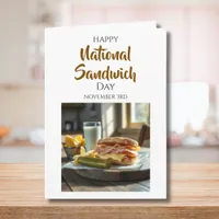 Happy National Sandwich Day | November 3rd Card