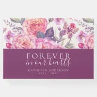 Floral Forever in Our Hearts Guest Book