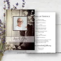 Western Cowboy Boots Funeral Service Memorial Program