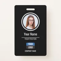 Navy - Employee Photo ID Company Security Badge