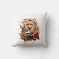 Cottagecore Aesthetic  With Book Cute Goblincore Throw Pillow