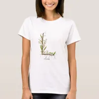 Minimalist Monogram L: Nature's Touch T-Shirt