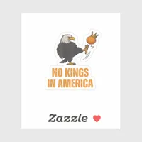 No Kings In America We The People Political Vintag Sticker
