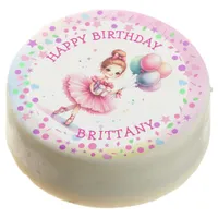 Pretty Pink Ballerina Girl's Birthday Party Chocolate Covered Oreo