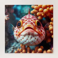 Funny Fish and Coral Close  Jigsaw Puzzle