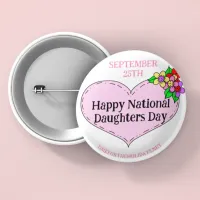 Happy National Sisters Day - September 25th Button