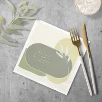 Eucalyptus Color Tones Wedding Green2 ID901 Napkin