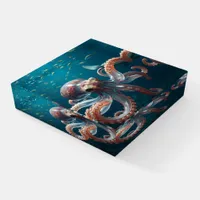 Glasslike Octopus in the Deep Sea Paperweight