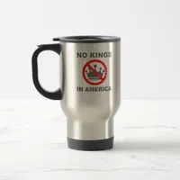 No Kings In America Patriotic Casual Travel Mug