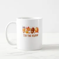 Tis The Season Leopard Football Halloween Fall Coffee Mug