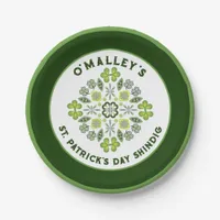 Shamrock Mandala St. Patrick's Day Party Paper Plates