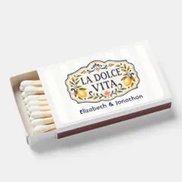 La Dolce Vita Amalfi Coast Lemon Italian Wedding Matchboxes
