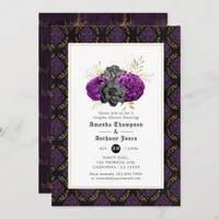 Floral Gothic Couples Shower Invitation