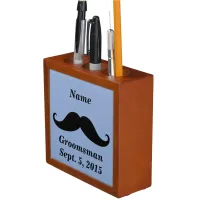 Groomsma Mustache, Top Hat and Suit Desk Organizer