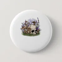 Cottagecore Aesthetic Mushroom Man Goblincore Fant Button