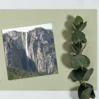 Ribbon Fall Waterfall in Yosemite Park Poster