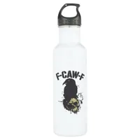 Funny F-Caw-F Crow Vintage Humor Essential Creativ Stainless Steel Water Bottle
