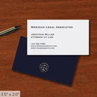 Simple Attorney Lawyer Legal Business Card