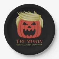 Sweatshirt, Trumpkin, Halloween Merch  Paper Plates