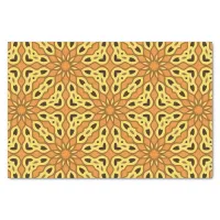 Oriental Orange & Yellow Geometric Pattern Tissue Paper