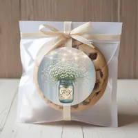 Rustic Wedding Monogram Favor Sticker