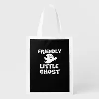 Little Boo Halloween Print  Grocery Bag