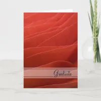 Red Ranunculus Graduation Congratulations Card