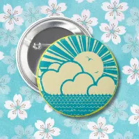 Japanese print vintage design Japan style Button