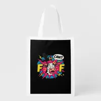 F-Caw-F Aesthetic Unique Grocery Bag