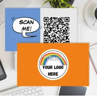 Simple QR code design custom easy Calling Card