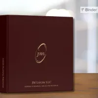 Estate Planning Binder Elegant Monogram