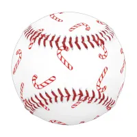 Candy Cane Christmas Baseball