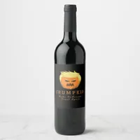 Trumpkin Make Halloween Great Again – Creepy Funny Wine Label