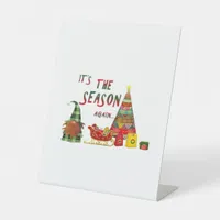 Its The Season Again Christmas Gnome Pedestal Sign
