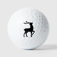 Scandinavian Nordic Reindeer Christmas Holiday  Golf Balls