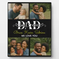 Best Father Ever Personalized Photo Collage Plaque