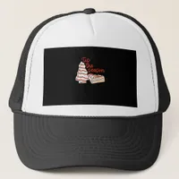 Funny Tis The Season Design Christmas Tree Trucker Hat