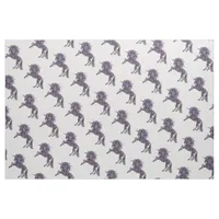 Pretty Purple Boho Unicorn Fabric