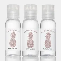 Rose Gold Glam Glitter Pineapple Sparkle Hand Sanitizer