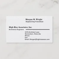 Professional Iridescent Pearl Finish, ZSSG Business Card
